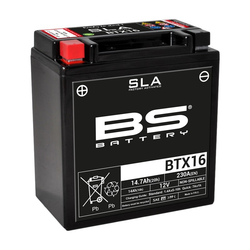 Kawasaki Vn 1600 Classic [BS BATTERY] - SLA Wartungsfreie Batterie Werkseitig aktiviert - BTX16
