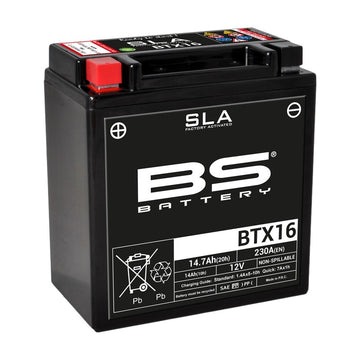 Kawasaki Vn 1600 Classic [BS BATTERY] - SLA Wartungsfreie Batterie Werkseitig aktiviert - BTX16