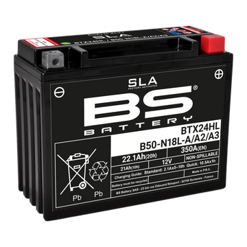 Yamaha V 70 [BS BATTERY] - Batterie SLA sans entretien activée en usine - BTX24HL/B50-N18L-A/A2/A3