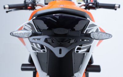 Ktm 1290 SUPER DUKE R ABS [2014-2016] - Support de plaque d'immatriculation incl. éclairage de plaque d'immatriculation