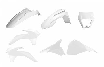 KTM 300 EXC SIX Days [2014-2016] - Enduro Restyling Plastik-Kit Weiß KTM EXC