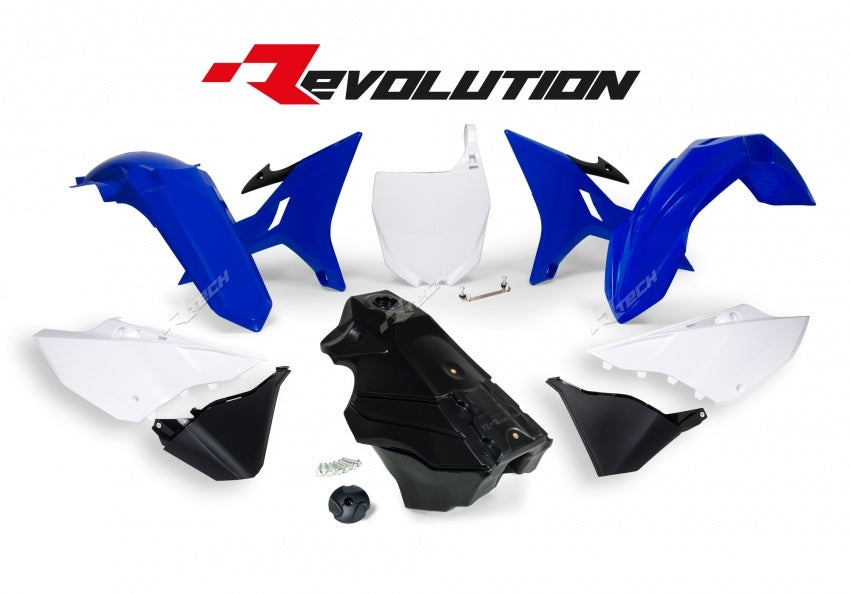Yamaha YZ 250 (CG 12) [2002] - Revolution Plastik-Kit mit Tank OEM-Farbe Blau/Weiß/Schwarz Yamaha YZ125/250