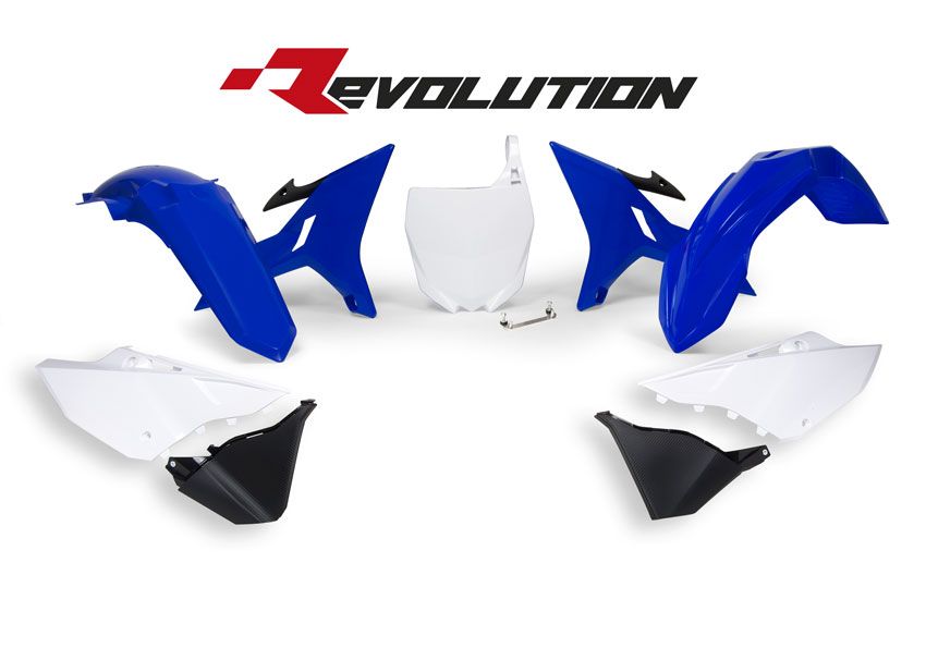 YAMAHA YZ 250 X [2016-2020] - Revolution Ersatz-Plastik-Kit Blau/Weiß Yamaha YZ125/250