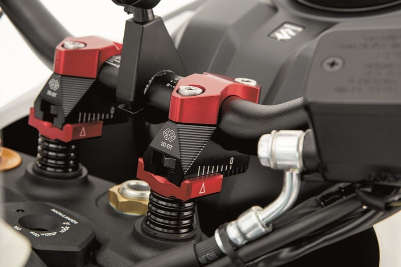 Ducati Hypermotard 1100 [GILLES] - Supports de guidon réglables 2DGT Noir