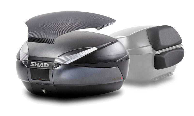 Kymco Agility 125 [SHAD] - SH48 DG Top Case + Backrest Dark Gray