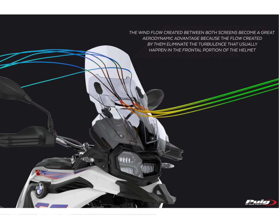 BMW F 750 GS [2024] – Verstellbare Scheibe – Transparent