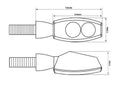 Yamaha R125 YZF -R125 [Highsider] - CNC LED Blinker Little Bronx-5