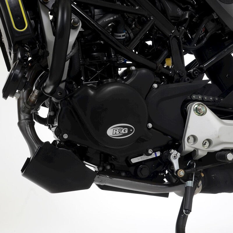 Ktm RC 125 ABS [2022-2026] - Race Series Linke Kurbelgehäusedeckelschutz (Zündung) - Schwarz Husqvarna Svartpilen 125