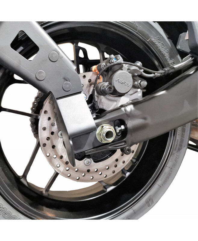 Yamaha Tracer 9 [ACCESS DESIGN] - Support de plaque d'immatriculation « monté sur roue » noir - Yamaha MT-09 Tracer/GT