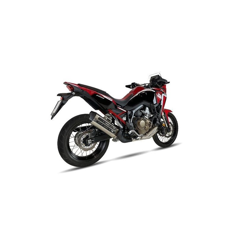 Honda Crf 1100 L Africa Twin [IXIL] - MXT Endtopf Edelstahl / Endkappe schwarz - EH6046SS