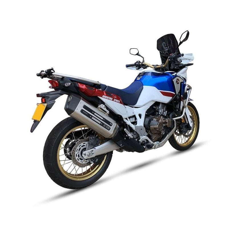 Honda Crf 1000 Africa Twin [IXIL] - MXT silencer stainless steel / end cap black - EH6082SS