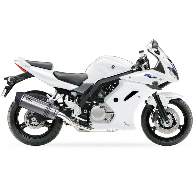 Suzuki Sv 650 [IXIL] - Silencieux Hexoval acier inoxydable / embout noir