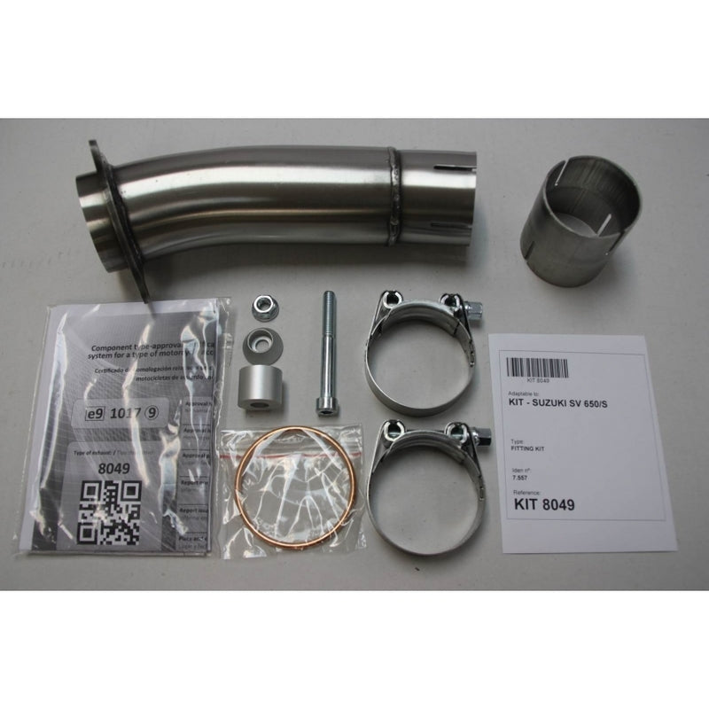Suzuki Sv 650 [IXIL] - Silencieux Hexoval acier inoxydable / embout noir