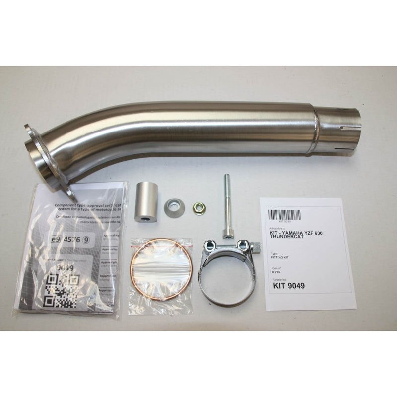 Yamaha Yzf 600 [IXIL] - Silencieux Hexoval inox / embout inox noir - OY9049VSE