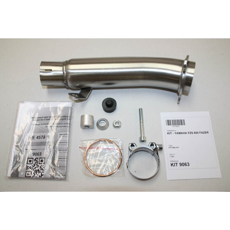 Yamaha 600 Fazer [IXIL] - Silencieux Hexoval inox / embout inox noir - OY9063VSE