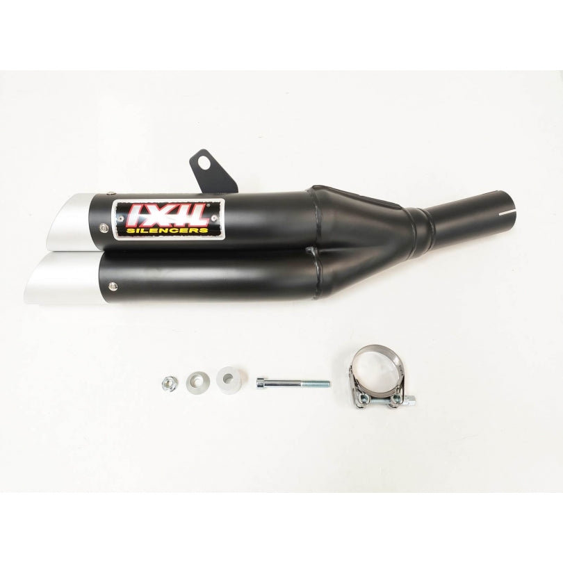 Honda CB 500 F ABS PC45 [2013-2015] - Hyperlow Endtopf Edelstahl schwarz / Endkappe Aluminium - XH6333XB