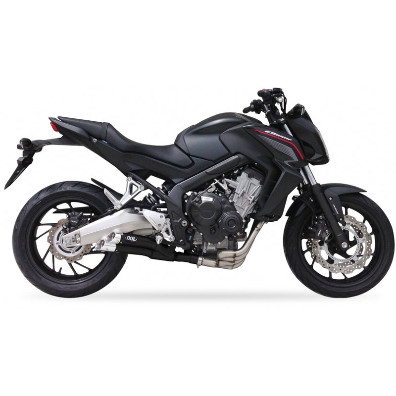 Honda Cb 650 R Neo Sports Cafe [IXIL] - Hyperlow complete system stainless steel black / polished aluminum - XH6356XB