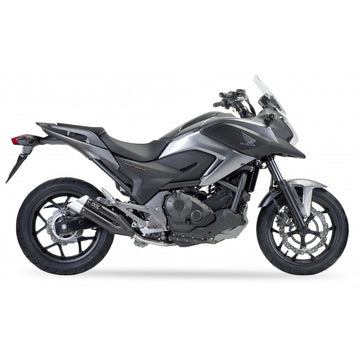 Honda Nc 750 S Dct [IXIL] - Hyperlow Endtopf Edelstahl schwarz / Endkappe Aluminium - XH6362XB - 0