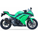 Kawasaki Ninja 300 [IXIL] - Silencieux Hyperlow acier inoxydable noir / embout aluminium - XK7336XB
