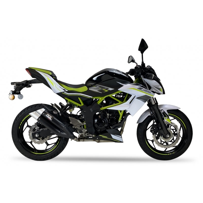 Kawasaki Ninja [IXIL] - Silencieux Hyperlow acier inoxydable noir / embout aluminium - XK7337XB