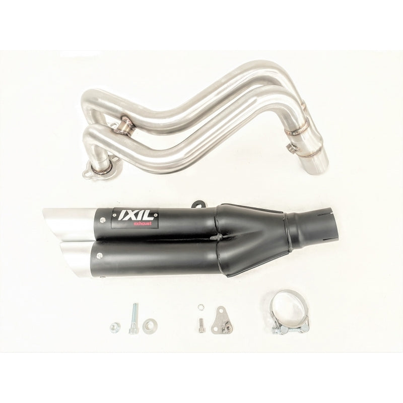 Yamaha Tracer 700 [IXIL] - Hyperlow Komplettanlage  Edelstahl schwarz / Aluminium poliert - XY9362XB