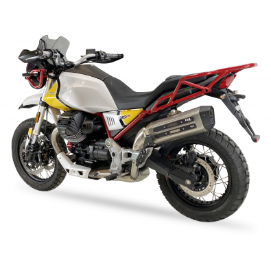 Moto Guzzi V 85 TT [2019-2022] - MXT Silencer stainless steel - Moto Guzzi V85 TT - EM3037SS