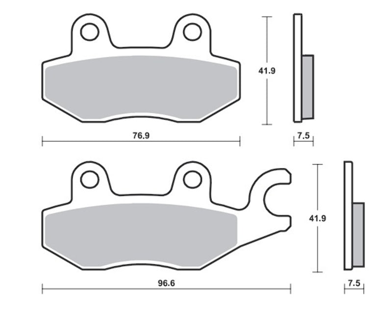 Kawasaki Ninja 400 [TECNIUM] - Plaquettes de frein Proffesional Racing métal fritté - MSR455