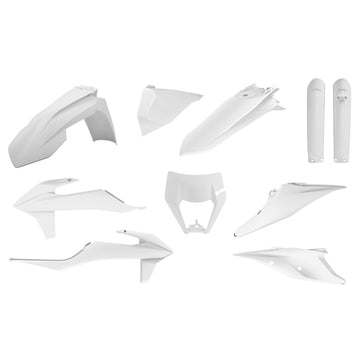 KTM 300 XCTPI [2020-2021] - Plastik-Kit Weiss - KTM EXC/EXC-F