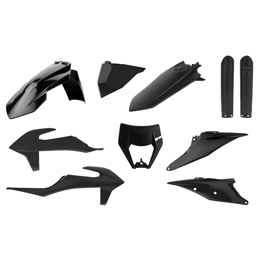 KTM 250 EXC F [2020-2023] - Plastik-Kit Schwarz - KTM EXC/EXC-F
