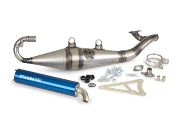 Yamaha Aerox 50 2T LC CAT [2004–] - Auspuff Pro Replica MK2 Blau