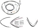 harley davidson flhrxs [BURLY BRAND] – Komplettes Edelstahl-Lenkerzug/Bremsleitungs-Kit-1