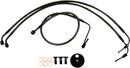 harley davidson flfb [LA CHOPPERS] - Kit de conduites de frein tressées minuit-2