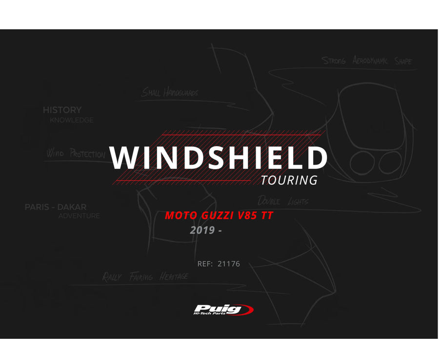 MOTO GUZZI V 85 TT TRAVEL [2020] – Tourenscheibe – Getönt