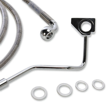 harley davidson fltr [DRAG SPECIALTIES] - Kit de conduites de frein rallongées en acier inoxydable - 0