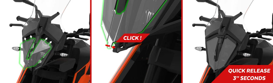 KTM 390 ADVENTURE SW [2024] – Headlight protection – Transparent