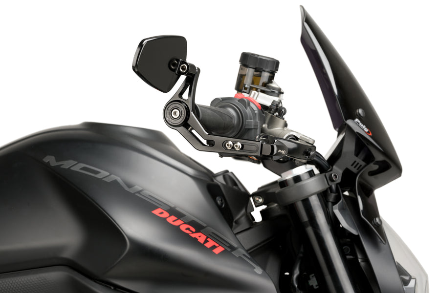 KTM RC 390 [2025] – Bemshebelschutz mit Ruckspiegel Pro – Silber