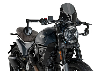 DUCATI SCRAMBLER FULL THROTTLE [2025] - New Generation Sport Windschild | Stark getönt | PUIG 21580F