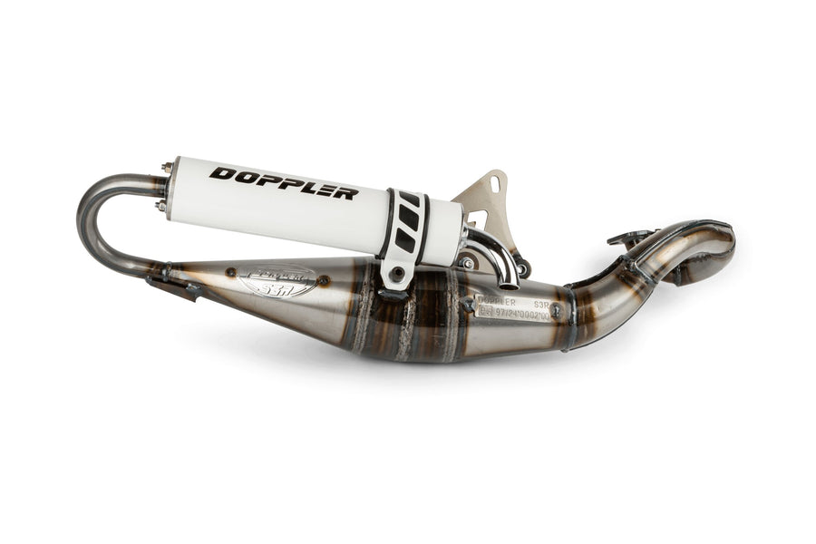 Aprilia SR Netscaper 50 2T LC - Exhaust S3R Evolution white