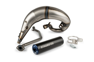 Beta RR Enduro 50 2T - Pot d'échappement Streetrace High Mount CNC bleu noir