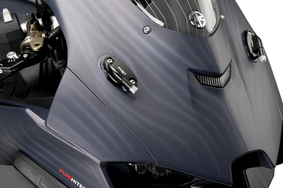 KAWASAKI ZX-10RR [2025] – Rückspiegel Kappen mit Tab Blinkerset – Schwarz