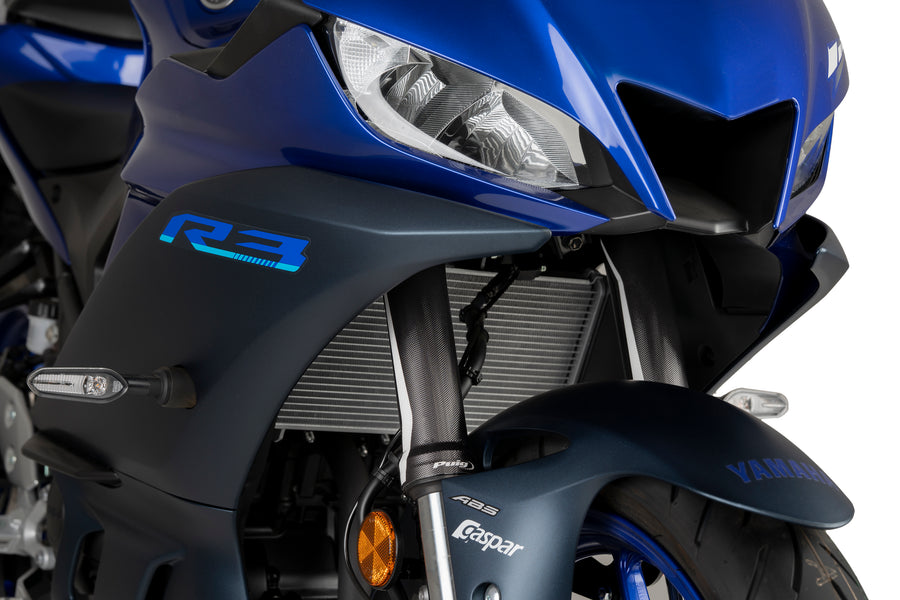 KTM RC 390 [2025] – Autocollant kit protection fourche – Look carbone