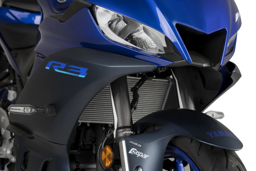 KTM RC 390 [2025] – Autocollant kit protection fourche – Look carbone