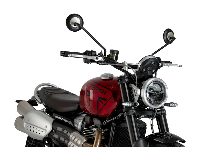TRIUMPH SCRAMBLER 1200X [2025] – ALU Frontplatte – Schwarz