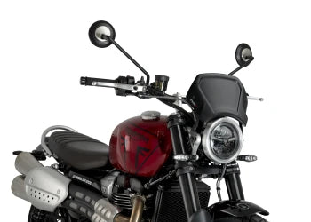 TRIUMPH SCRAMBLER 1200X [2025] – Frontplatte ABS – Carbon look - 0