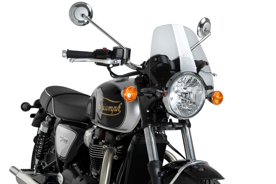 TRIUMPH BONNEVILLE T 120 NOIR [2025] – Pare-brise carénage nu