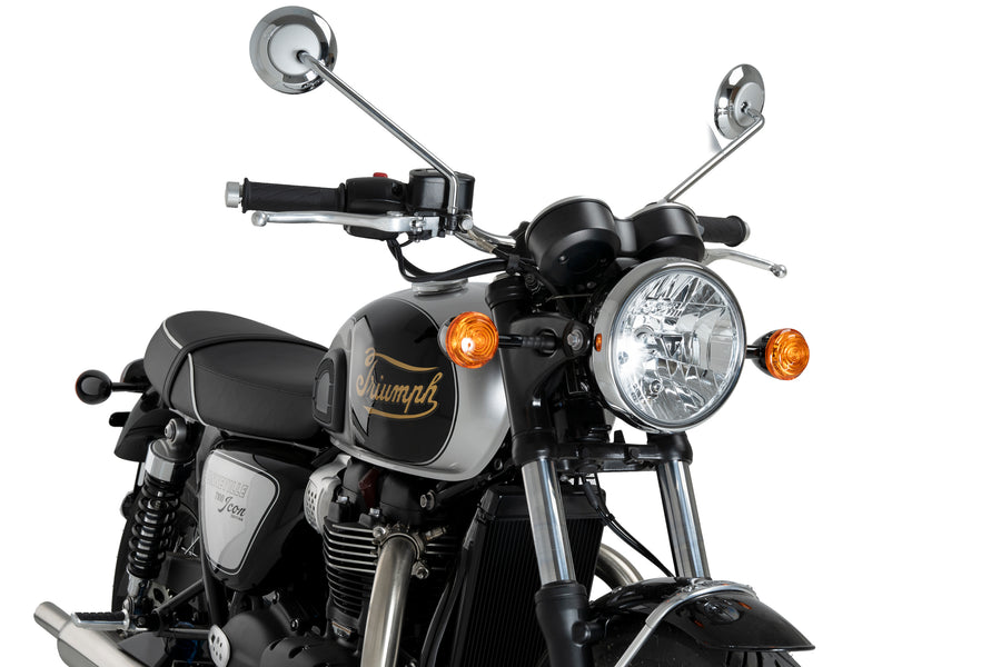 TRIUMPH BONNEVILLE T 120 NOIR [2025] – bulle touring – teintée
