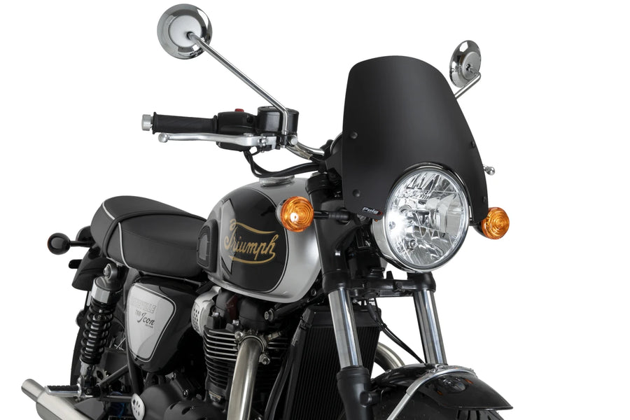 TRIUMPH BONNEVILLE T 120 NOIR [2025] – bulle touring – teintée