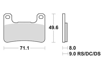 SUZUKI DL 1000 V STROM [2014-2019] - Dual Sinter brake pads
