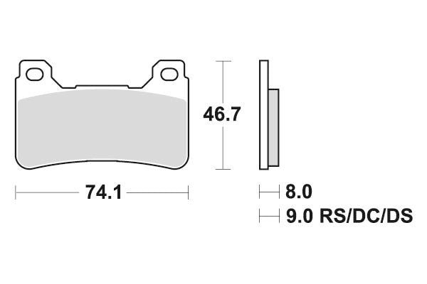 HONDA CBR 1000 RR R FIREBLADE SP [2004-2013] - Dual Sinter brake pads