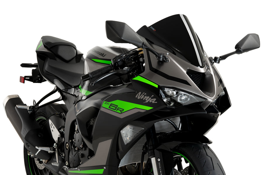 KAWASAKI ZX-6R NINJA [2025] – Z-Racing Scheibe – Schwarz